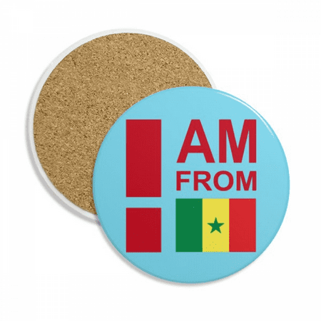 

I Am From Senegal Art Deco Fashion Coaster Cup Mug Tabletop Protection Absorbent Stone