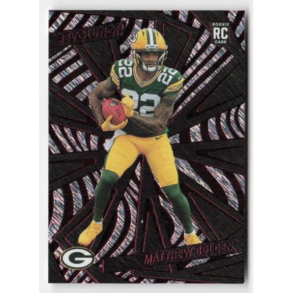2025 Panini Revolution Red Storm #228 Matthew Golden Green Bay Packers Football Card