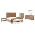 thumbnail image 3 of Modus Furniture Dorsey Woven Panel Bed in Granola and Ginger, 3 of 12