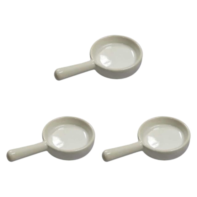 Juego de 3 portavelas de cerámica para té, decoración del hogar, candelabro multiusos Blanco