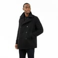 thumbnail image 4 of Men's London Fog Classic Wool Blend Peacoat Color: Black Size: XL, 4 of 4