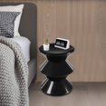 thumbnail image 5 of Indoor Use Side Table, Coffee Table Desk Bedside End Table Bedroom Sofa Side Table, Modern Round End Table Black, 5 of 15