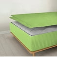 thumbnail image 2 of Zipper Fitted Sheet, (California King Size 72x84) 12 Inch Deep Pocket, 100% Egyptian Cotton, 800 TC, Stripe Sage Color., 2 of 7