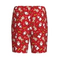thumbnail image 2 of Lsque Christmas Santa Cartoon Snowman A Mens Sleep Pajama Shorts,Short Pajama Pants, Cotton Ultra-Soft Knit-XX-Large, 2 of 9