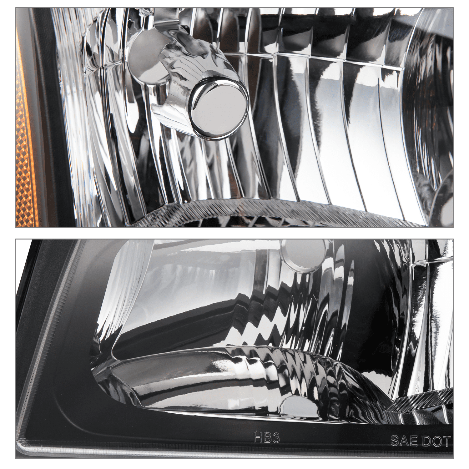 M-AUTO Headlight Assembly Kit for 03 04 Silverado 2500, 03-07 Avalanche 1500 2500, Silverado 1500 1500HD 2500HD 3500 Truck