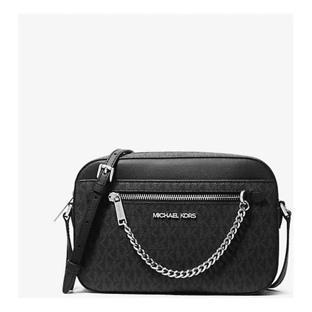 Bolsa Michael Kors Original Jetset Crossbody Black Monograma
