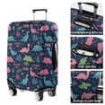 thumbnail image 5 of DarkBlue Cartoon Dinosaurs Explorer Pattern Luggage Cover Fashion Suitcase Cover Baggage Covers Fit 25-28 Inch Luggage (Go Travel), 5 of 5