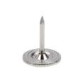 thumbnail image 3 of Uxcell 0.43''x0.59'' Clavos de tapicería con cabeza plana para muebles, tono plateado de hierro, 100 piezas, 3 of 5