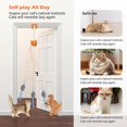 thumbnail image 2 of VOCOO Remote Control Door Hanging Auto-Rebound Cat Toy, Retractable Kitten Teaser with 3 Plush Mice, Interactive Pet Play Toy for Indoor Cats,Rechargeable Electric Cat Teaser, 2 of 11