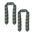 thumbnail image 2 of Kdxio Adorable Blue Baby Dragon Graduation Stole Class, Graduation Sash, Unisex Adult 36" Academic Commencements-Flattened, 2 of 7