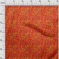 thumbnail image 2 of oneOone Viscose Jersey Red Fabric Batik Craft Projects Decor Fabric Printed By The Yard 60 Inch Wide - 1O, 2 of 5