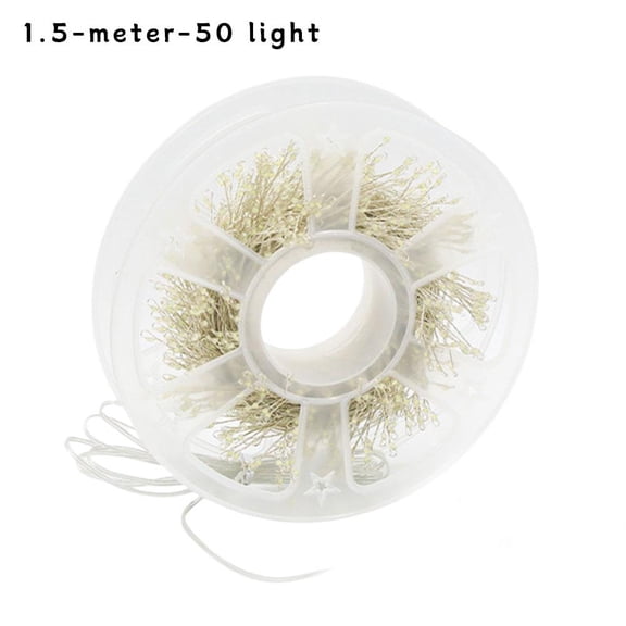 Christmas Fairy Lights with Firecracker Cluster Design, Green Wire for Tree and Outdoor Decor, USB Powered with Remote Control