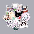 thumbnail image 4 of Paquete de 50 pegatinas de gato para portátil, impermeables, pegatinas de gato Kawaii, pegatinas de gato de dibujos animados para botellas de agua, calcomanías para adultos y adolescentes Brillar Juguete, 4 of 4