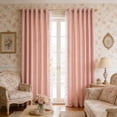 thumbnail image 6 of French Vintage Blackout Curtains, Luxury Lace Princess Style Drapes, Decorative Window Coverings for Bedroom Living Room and Home Interior Decoration, 35.4*78.7in, Pink, 6 of 6