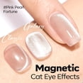 thumbnail image 6 of modelones Cat Eye Gel Nail Polish Nude Gel Polish Glass Shimmer Glitter with Magnet Silk Cat Eye Holographic Reflective Soak Off LED Nail Art Manicure 15ML, 6 of 7