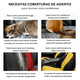 thumbnail image 3 of 2 Fundas Para Asientos  Bloosom Delanteros De Auto Universal Gris, 3 of 5