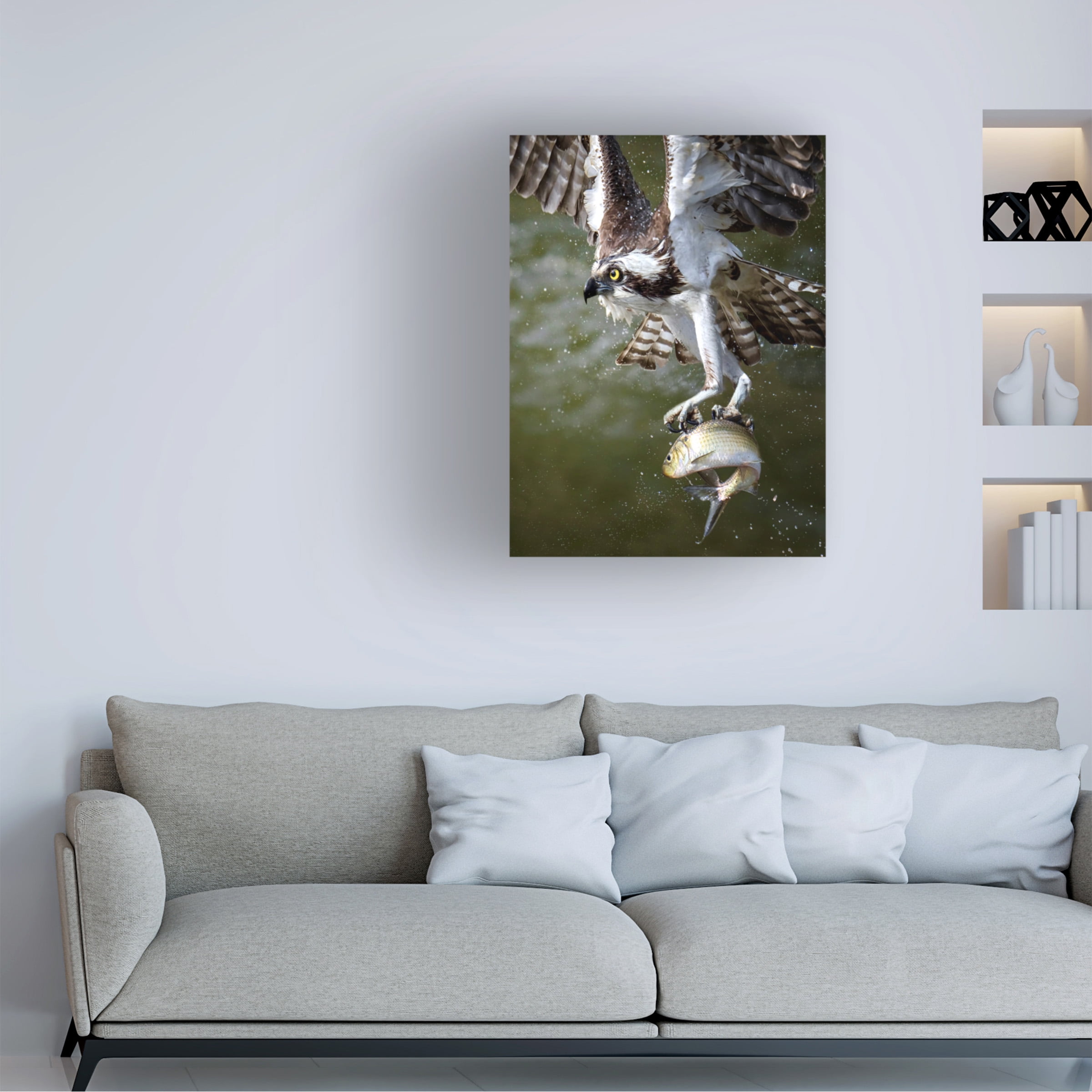 Tao Huang 'Osprey' Canvas Art