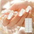 Gel Nail Decals 16 Pieces Semi Gel Nail Decals Gel Nail Kit Gel Nail Decals Women