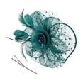thumbnail image 2 of Pearl Vintage Fascinator Headband with Mesh Ribbons and Feathers, Tea Party Hair Clip for Women, Elegant Cocktail Hat, One Size, 4.72 Inches, 1 Pc, 2 of 6