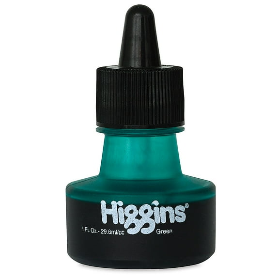 HIGGINS INK GREEN 1OZ