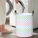 thumbnail image 5 of Fotbe Colorful Checkerboard Cesto de Ropa con Asas, Cesto Impermeable de Gran Capacidad, Bolsa de Lavado para Dormitorio, Cesto de Ropa con Ruedas y Asas-Medium, 5 of 6