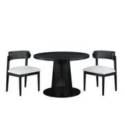 Beautiful by Drew Round Dining Table, Rich Black Finish