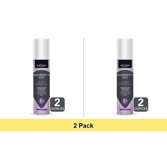 Summers Eve Feminine Deodorant Spray, Ultra Extra Strength - 2 Oz - 2 Pack