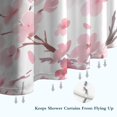 thumbnail image 6 of Pioneer Flower Floral Print Pattern Shower Curtain 36"x72" ,Bathroom Decorative Shower Curtains Set with 12 Hooks,Modern Waterproof Washable Shower Curtain, 6 of 6