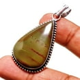 thumbnail image 2 of Bloodstone Gemstone Pendant Handmade Ethnic Antique Design Jewelry 2.2" MP 596, 2 of 2