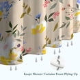 thumbnail image 6 of Pioneer Flower Floral Print Pattern Shower Curtain 72"x72" ,Bathroom Decorative Shower Curtains Set with 12 Hooks,Modern Waterproof Washable Shower Curtain, 6 of 6