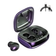 thumbnail image 2 of Auriculares con oreja de clip abierto Manos libres Llamada de alta definición Llamada 400mAh para caminatas Wo Violeta, 2 of 8