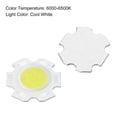 thumbnail image 4 of Uxcell 20mm 5W 260mA Energy Saving COB LED Light Chip Beads White 10 Pack, 4 of 5