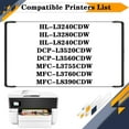 thumbnail image 2 of TN-258 TN258 Toner Cartridge, Compatible for Brother HL-L3240CDW HL-L3280CDW HL-L8240CDW DCP-L3520CDW DCP-L3560CDW MFC-L3755CDW MFC-L3760CDW MFC-L8390CDW Printers, 2 of 7