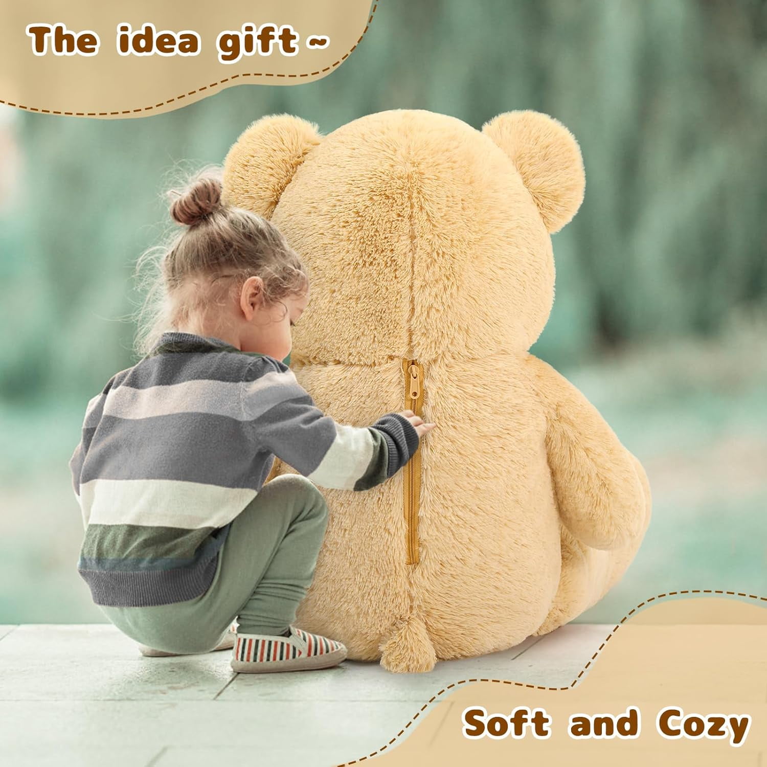 MaoGoLan Giant Teddy Bear 47" Big Bear Stuffed Animal Plush Toy