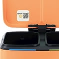 thumbnail image 5 of happimess Marco Rectangular 10.6-Gallon Double Bucket Trash Can with Soft-Close Lid, Carrot Cake, HPM1005K, 5 of 6