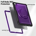 thumbnail image 3 of FJLBDE Case for Samsung Galaxy Tab A11+ Plus 11 Inch 2025/A9+ Plus 2023 with 360 Rotating Stand, Shoulder Strap, Heavy Duty Shockproof Cover, Purple, 3 of 7