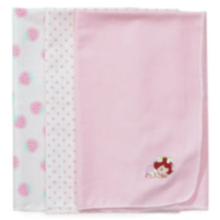 Strawberry Shortcake Receiving Blankets 3-Pack