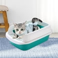 thumbnail image 1 of Caja de arena para gatos, orinal, inodoro, altura, bandeja de arena para mascotas semicerrada, orinal a prueba de salpicaduras, bandeja de arena, 1 of 8