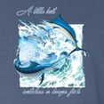 thumbnail image 2 of Wild Bobby, A Little Bait Catches a Large Fish Swordfish, Fishing, Front and Back Garment-Dyed Short Sleeve Tees, Navy, X-Large, 2 of 3