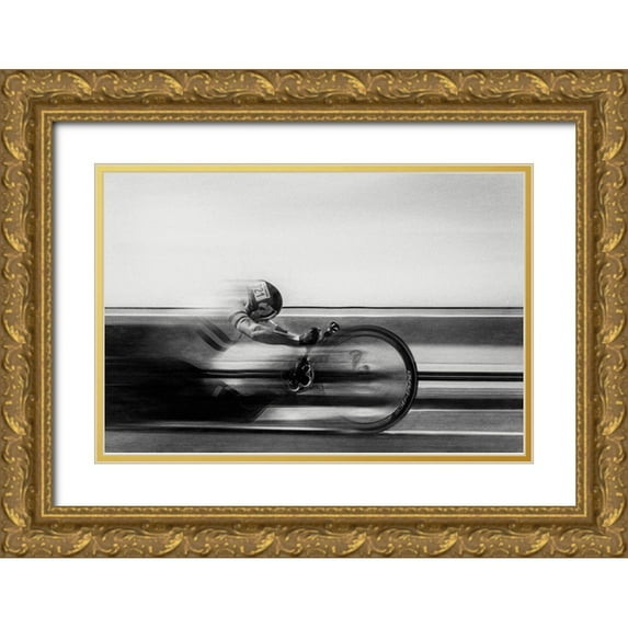 Flour, Bruno 24x17 Gold Ornate Wood Framed with Double Matting Museum Art Print Titled - Street Racer