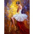 thumbnail image 2 of Cuadros Decorativos 5D diamante pintura Ballet bailarina chica completo redondo Rhinestone DIY decoración del hogar Ndcxsfigh Nuevos Originales, 2 of 7