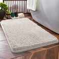 thumbnail image 3 of Solid Color Bathroom Mat | Super Absorbent Non-Slip Floor Mat | Thick Fiber Bath Rug | Medium Size 50X80Cm | Machine Washable Bath Mat for Shower Tub Toilet, 3 of 4