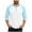 Sky Blue, variant on VSSSJ Mens Color Block Henley Shirt Long Sleeve Button Round Neck Raglan Shirt Fitness Gym Comfortable Athletic Workout T Shirt Tops Beige XXXL