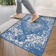 thumbnail image 3 of Blue Boho Door Mat Welcome Door Mat for Front Door, Home Entrance, Yard, Floor, Patio, Non Slip Spring Summer Welcome Mat Indoor Outdoor Doormat 0"*", 3 of 6