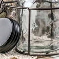 thumbnail image 2 of Factory Direct Craft Rustic Star-Embossed Jars and Caddy, Glass Jar Set with Metal Holder, 2 of 5