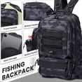 thumbnail image 2 of SUPER JOY Fishing Tackle Backpack Storage Bag, Outdoor Shoulder Backpack, Fishing Gear Bags with Rod Holder and Fishing Plier, 2 of 6