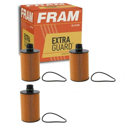 3 pc FRAM CH11794 Extra Guard Engine Oil Filters for 30.00172-03 K68091827AA LF324 M2142 P-1852 PF331 WL7470 Oil Change Lubricant Filters