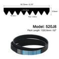 thumbnail image 2 of 520J8 PJ V-Ribbed Belt 8 Ribs 52" Length x 0.74" Width, EPDM Industrial Transmission Serpentine Belt, 2 of 5