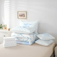 thumbnail image 4 of Erosebridal Monogrammed Bow Tie Bed in a Bag Full size,Dreamy Princess Bed Set,Letter Bedroom Decor,Reversible,Breathable,7-Piece, 4 of 5