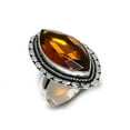 thumbnail image 2 of Natural Honey Topaz Gemstone Handmade 925 Steling Silver Gift Ring Size 9, 2 of 2